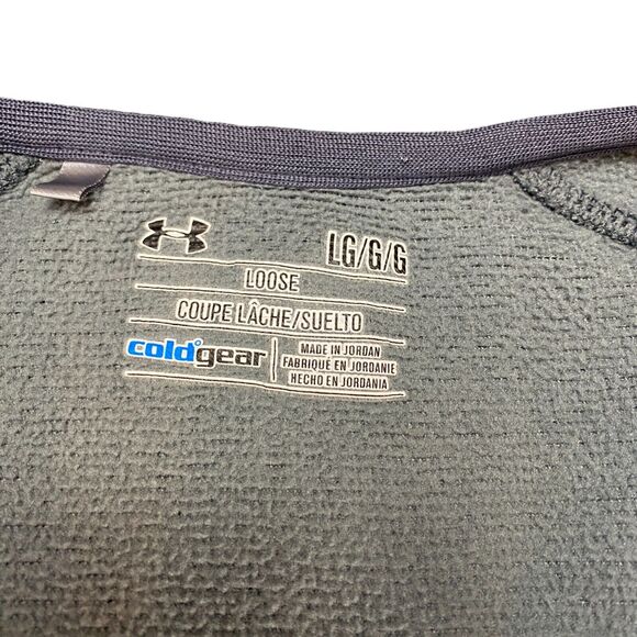 Under armour Storm1 Sweatshirt Mens Large Gray Coldgear Logo Quarter Zip - Picture 7 of 16